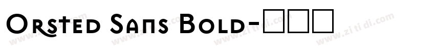 Orsted Sans Bold字体转换